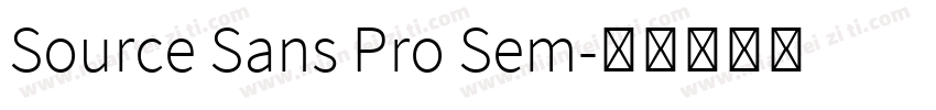 Source Sans Pro Sem字体转换